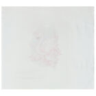 Baby Girls White & Pink Muslin Swaddles (3-Pack), 1, hi-res